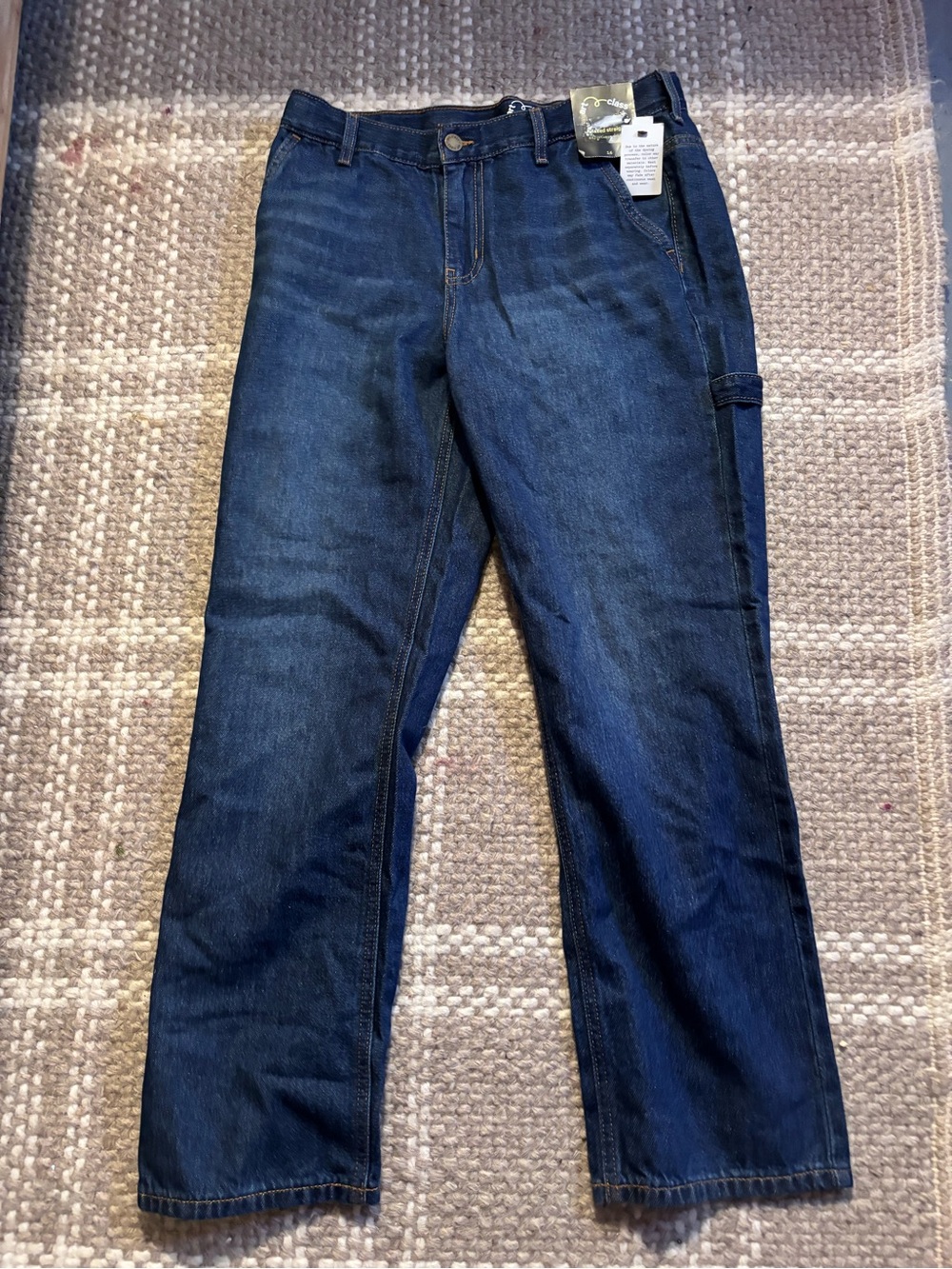 Kids Dark Blue Denim Jeans - Comfortable Straight Fit